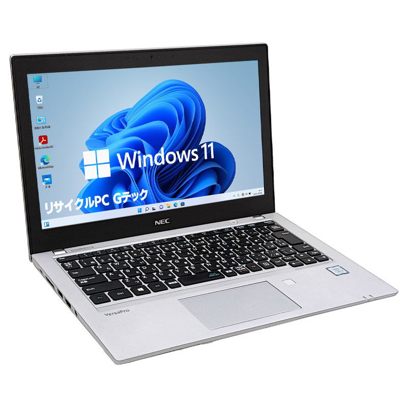 薄型 軽量 中古パソコン NEC VersaPro VKM17/B-4 Windows11 Pro Core i5 8350U メモリ 8GB SSD 256GB 12.5型 無線LAN Wi-Fi 12インチ B5 3ヶ月保証 WPS Office付｜gtech｜02