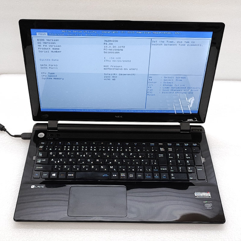 LaVie ジャンク品 NEC LAVIE NS150/BAB PC-NS150BAB ジャンクPC