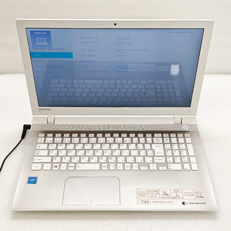 dynabook（ダイナブック） ジャンク品 東芝/Dynabook dynabook T45/VGS
