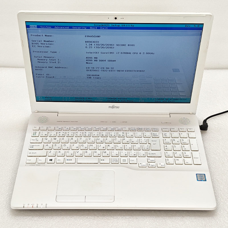ジャンク　富士通ノートパソコン　AH50 富士通 16型ノートパソコン FMV AHシリーズ AH50/J3｜FMVA50J3BK