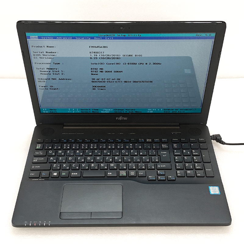 ジャンク品 富士通 LIFEBOOK AH45/A3 FMVA45A3BG ジャンクPC ジャンクパソコン 保証無し OS無し ACアダプタ付属 | LIFEBOOK