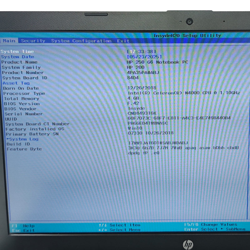 日本HP ジャンク品 HP 250 G6 ジャンクPC ジャンクパソコン 保証無し
