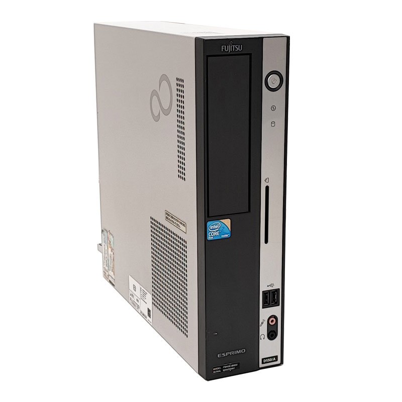 懐かしのWindows XP 中古デスクトップ Microsoft Office付き 富士通 ESPRIMO D550/B WindowsXPPro Core2Duo E7500 メモリ 4GB 新品SSD 256GB 液晶モニタ付 本体 | FMV-ESPRIMO | 01