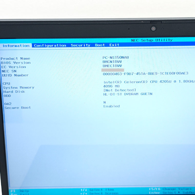 ジャンク品 NEC LaVie PC-NS150NAB ジャンクPC ジャンクパソコン 保証無し OS無し ACアダプタ付属 | LaVie | 01