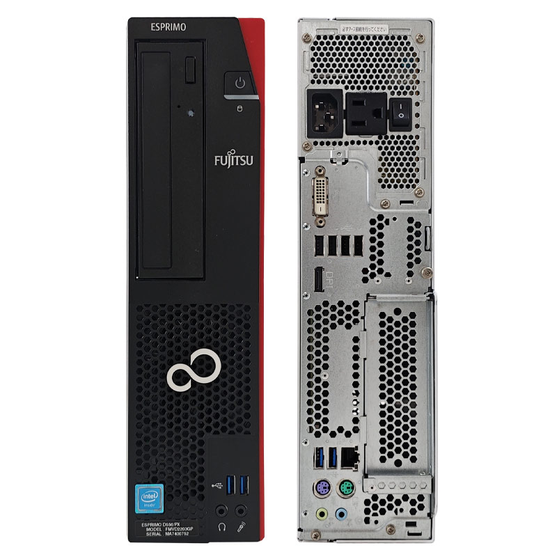 Win7 中古デスクトップ 富士通 ESPRIMO D556/PX Windows7 Pro Celeron G3900 メモリ 4GB SSD 256GB 液晶モニタ WPS Office付 本体 3ヶ月保証  WPS Office付 | FMV-ESPRIMO | 03