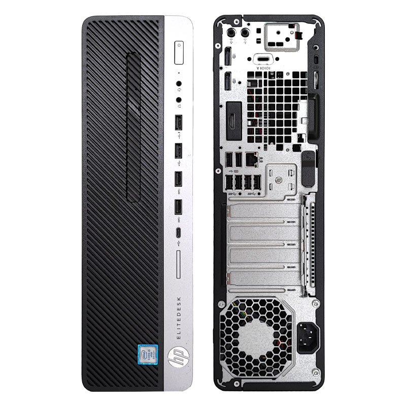 高性能デスク 中古デスクトップ Microsoft Office付き HP EliteDesk 800 G4 SFF Windows11 Pro Core i7 8700 メモリ 16GB 新品SSD 512GB 液晶モニタ付 本体 3ヶ | 日本HP | 03