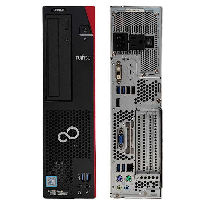 第8世代i5 中古デスクトップ Microsoft Office付き 富士通 ESPRIMO D588/V Windows11 Pro Core i5 8500 メモリ 8GB 新品SSD 256GB 液晶モニタ付 本体 3ヶ月保証 | LIFEBOOK | 03