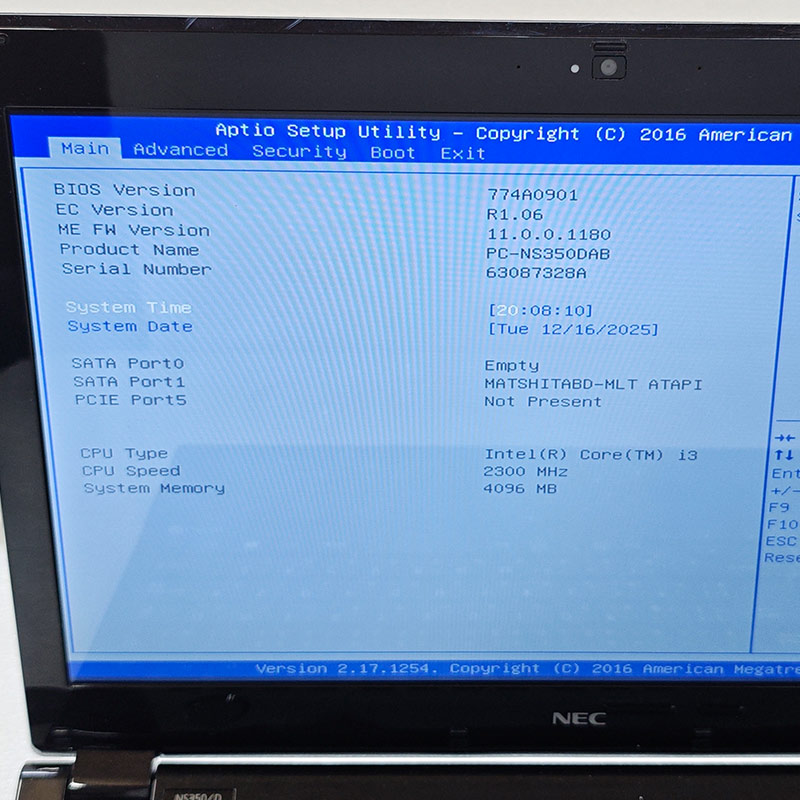 ジャンク品 NEC LAVIE PC-NS350DAB ジャンクPC ジャンクパソコン 保証無し OS無し ACアダプタ付属 | LaVie | 01