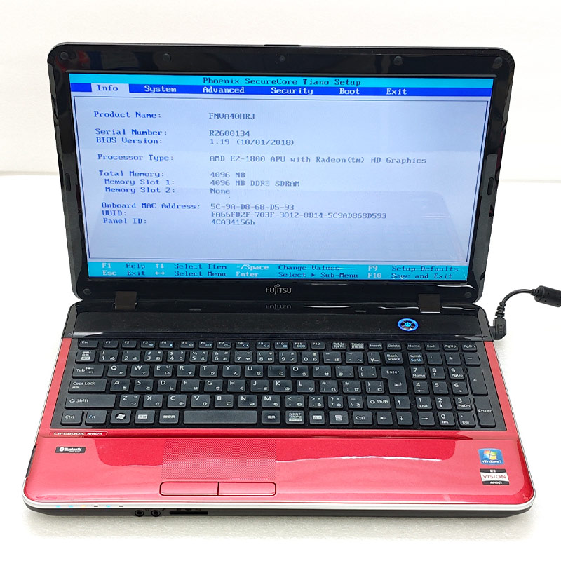 ジャンク品 富士通 LIFEBOOK AH40/H FMVA40HRJ ジャンクPC ジャンクパソコン 保証無し OS無し ACアダプタ付属 | LIFEBOOK