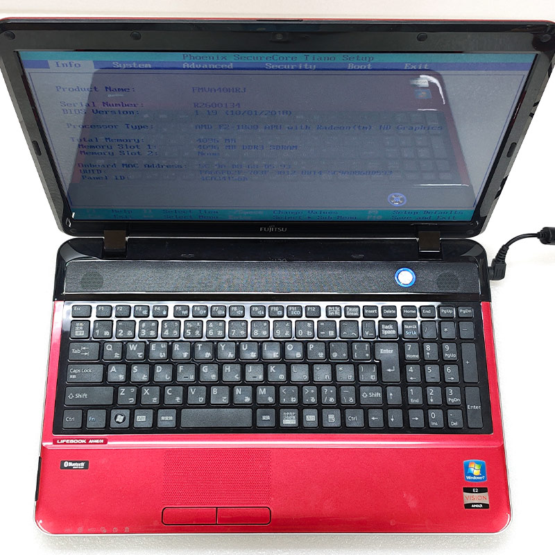 ジャンク品 富士通 LIFEBOOK AH40/H FMVA40HRJ ジャンクPC ジャンクパソコン 保証無し OS無し ACアダプタ付属 | LIFEBOOK | 02