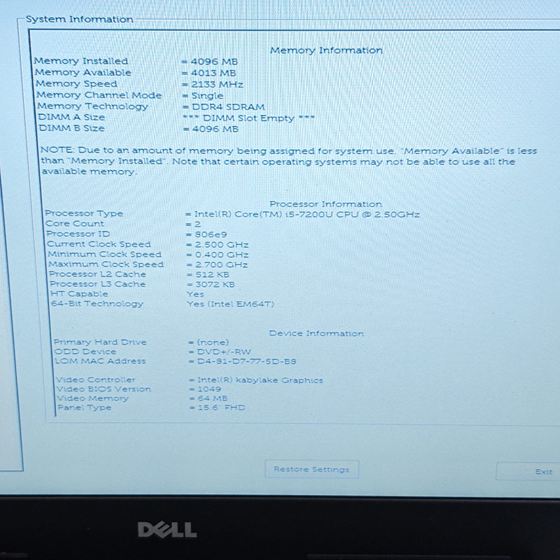 ジャンク品 DELL Inspiron P66F ジャンクPC ジャンクパソコン 保証無し OS無し ACアダプタ付属 | DELL | 01