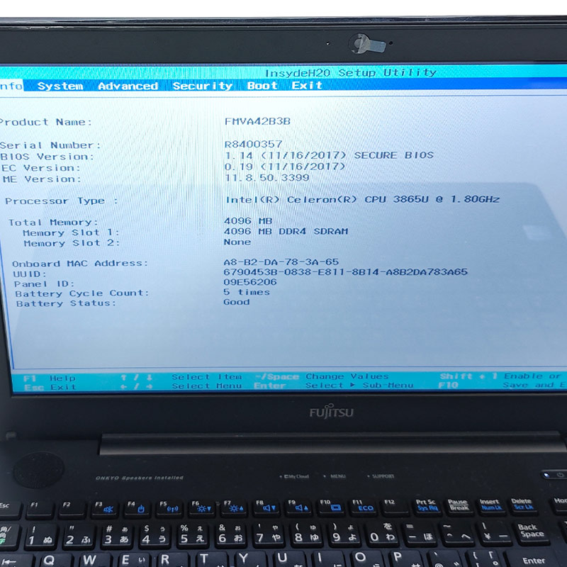 ジャンク品 富士通 LIFEBOOK AH42/B3 FMVA42B3B ジャンクPC ジャンクパソコン 保証無し OS無し ACアダプタ付属 | LIFEBOOK | 01