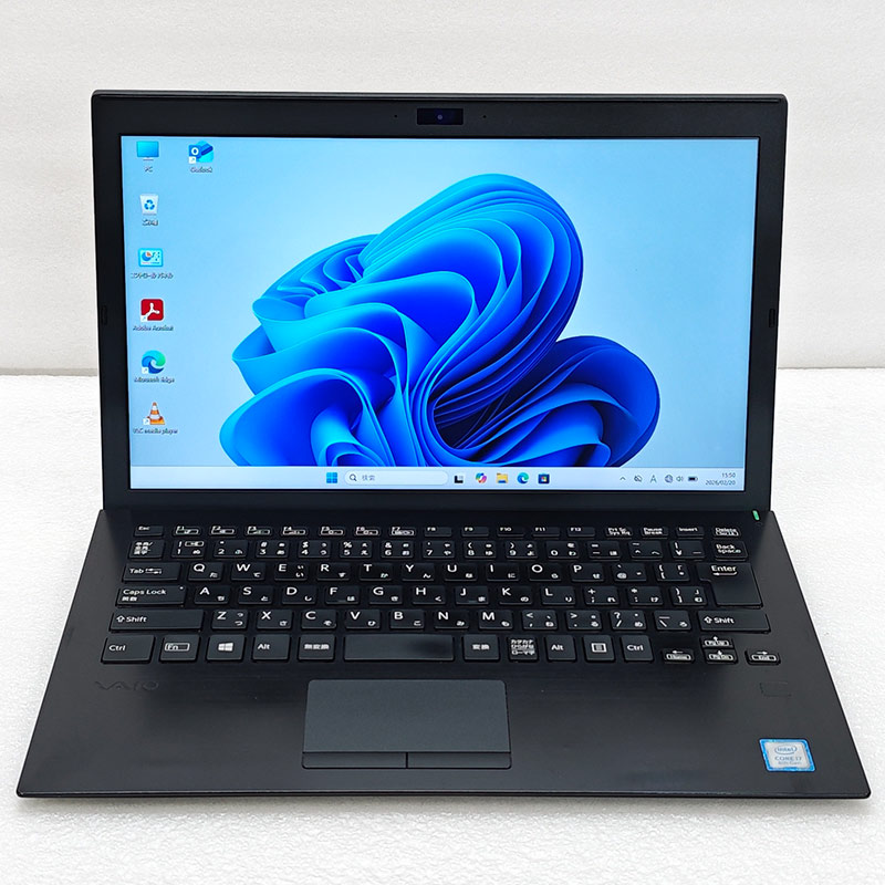 高性能i7 中古パソコン Microsoft Office付き VAIO VJS132C11N Windows11 Pro Core i7 8550U メモリ 16GB SSD 256GB 13.3型 無線LAN Wi-Fi 13インチ B5 本体 3ヶ | VAIO | 01
