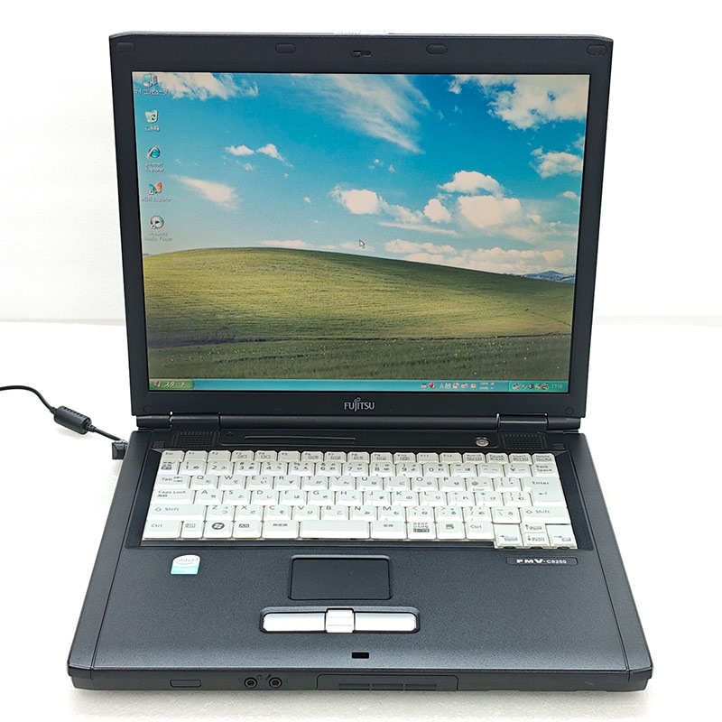 懐かしのXP 中古パソコン 富士通 FMV-C8250 WindowsXPPro Celeron M530 メモリ 1GB 新品SSD 256GB 15型 FDD動作確認済み 15インチ A4 本体 3ヶ月保証 | FMV | 01