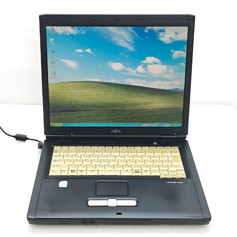 懐かしのXP 中古パソコン 富士通 FMV-C8250 WindowsXPPro Celeron M530 メモリ 1GB 新品SSD 256GB 15型 FDD動作確認済み 15インチ A4 本体 3ヶ月保証 | FMV | 01