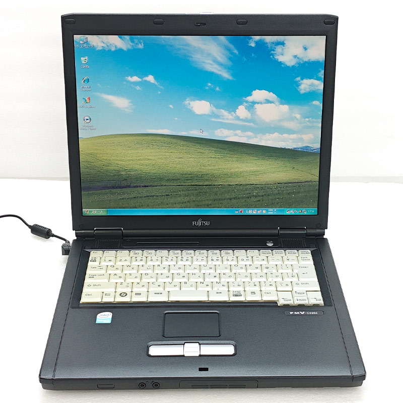懐かしのXP 中古パソコン 富士通 FMV-C8250 WindowsXPPro Celeron M530 メモリ 1GB 新品SSD 256GB 15型 FDD動作確認済み 15インチ A4 本体 3ヶ月保証 | FMV | 01