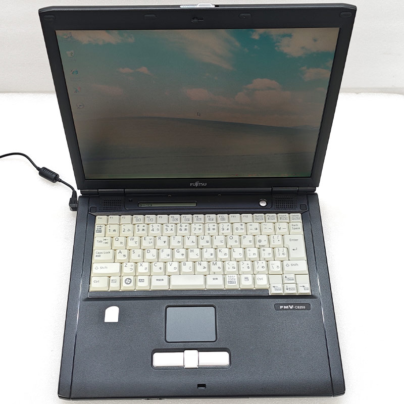 懐かしのXP 中古パソコン 富士通 FMV-C8250 WindowsXPPro Celeron M530 メモリ 1GB 新品SSD 256GB 15型 FDD動作確認済み 15インチ A4 本体 3ヶ月保証 | FMV | 02