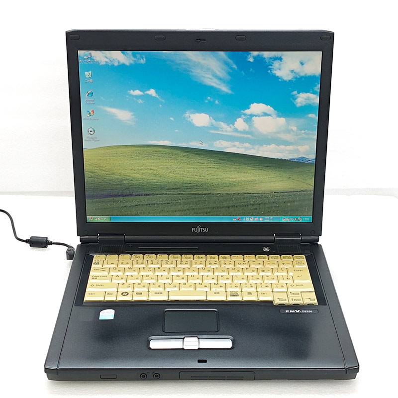 懐かしのXP 中古パソコン 富士通 FMV-C8250 WindowsXPPro Celeron M530 メモリ 1GB 新品SSD 256GB 15型 FDD動作確認済み 15インチ A4 本体 3ヶ月保証 | FMV | 01