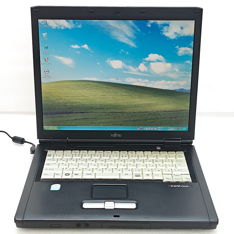 懐かしのXP 中古パソコン 富士通 FMV-C8250 WindowsXPPro Celeron M530 メモリ 1GB 新品SSD 256GB 15型 FDD動作確認済み 15インチ A4 本体 3ヶ月保証 | FMV | 01