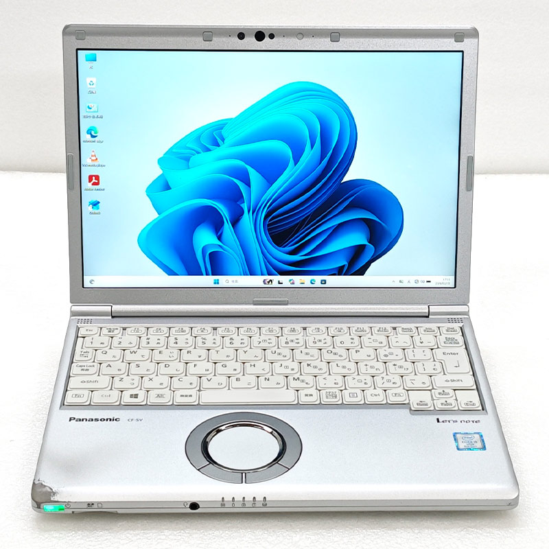 第8世代i5 中古パソコン Panasonic Let's note CF-SV7 Windows11 Pro Core i5 8350U メモリ 8GB SSD 256GB 12.1型 無線LAN Wi-Fi WEBカメラ 12インチ B5 本体 3 | Let’s note | 01