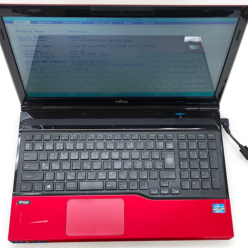 ジャンク品 富士通 LIFEBOOK AH45/K FMVA45KR2 ジャンクPC ジャンクパソコン 保証無し OS無し ACアダプタ付属 | LIFEBOOK | 02