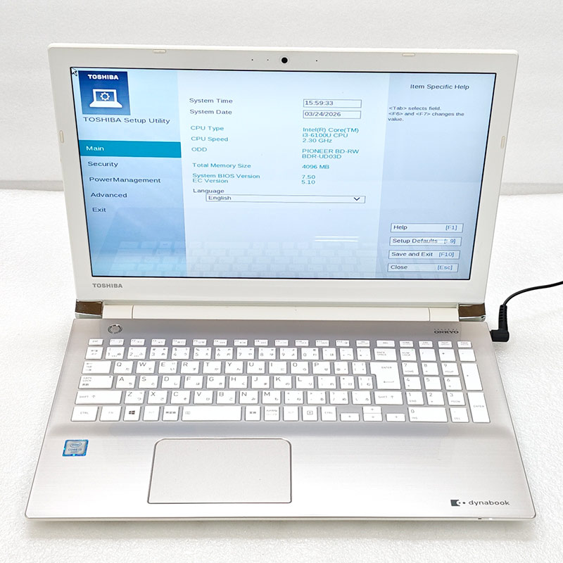 dynabook（ダイナブック） ジャンク品 東芝/Dynabook dynabook T55/BG 