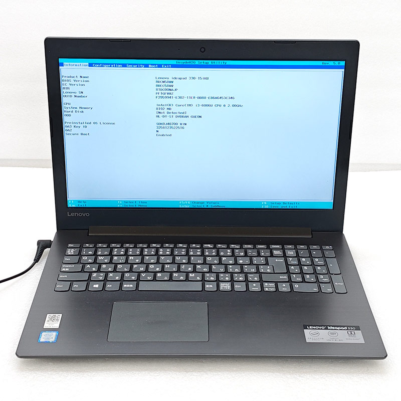 Lenovo IdeaPad ジャンク品 Lenovo（レノボ） ジャンク品 Lenovo ideapad 330-15KB ジャンクPC