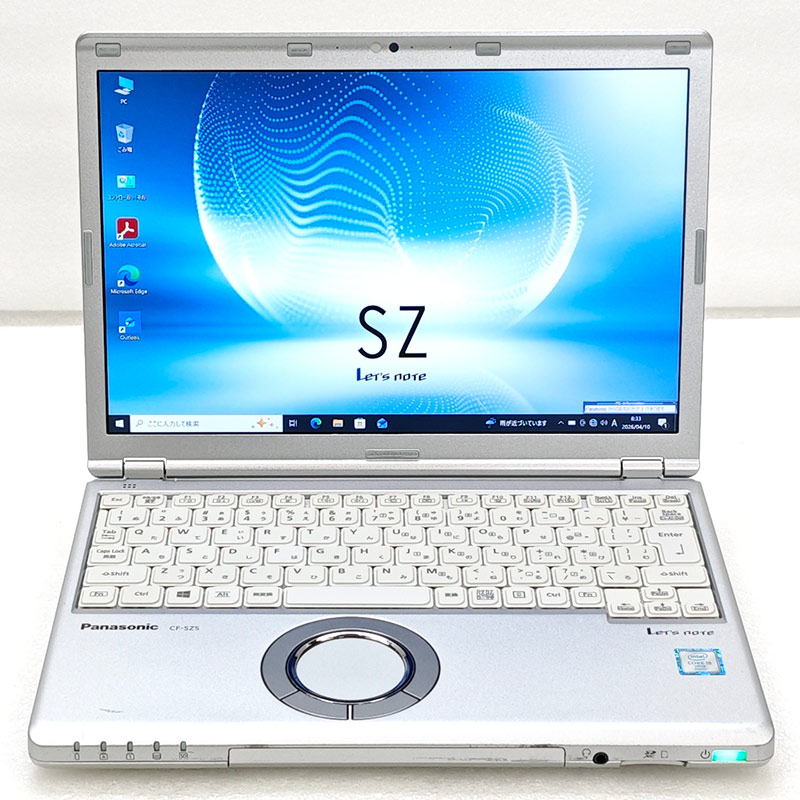 小型軽量 中古パソコン Panasonic Let's note CF-SZ5 Windows10 Pro Core i5 6300U メモリ 8GB SSD 256GB 12.1型 無線LAN Wi-Fi WEBカメラ 12インチ B5 本体 3ヶ | Let’s note | 01