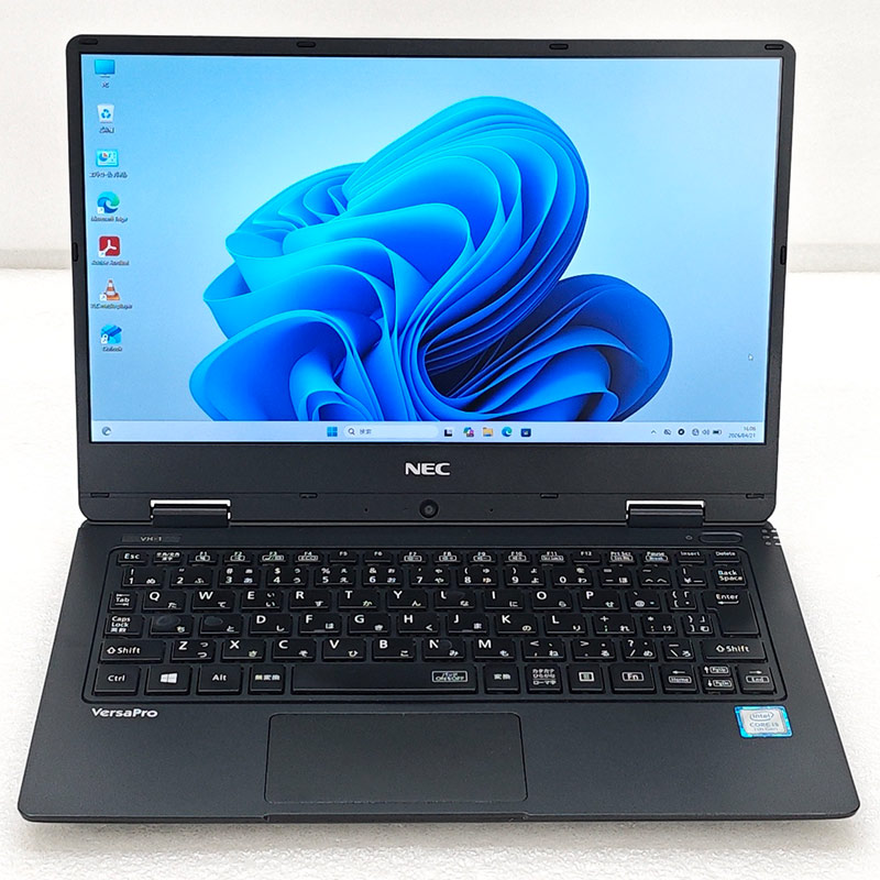 薄型 中古パソコン NEC VersaPro VKT12/H-1 Windows11 Pro Core i5 7Y54 メモリ 4GB SSD 256GB 12.5型 無線LAN Wi-Fi WEBカメラ 12インチ B5 本体 3ヶ月保証 WPS | VersaPro | 01