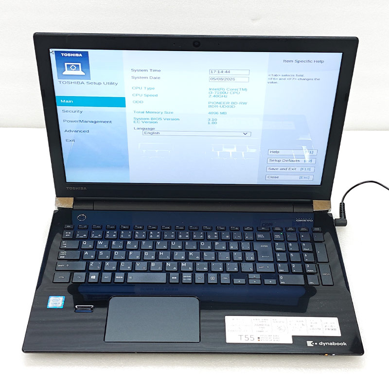 dynabook（ダイナブック） ジャンク品 東芝/Dynabook dynabook T55/CB