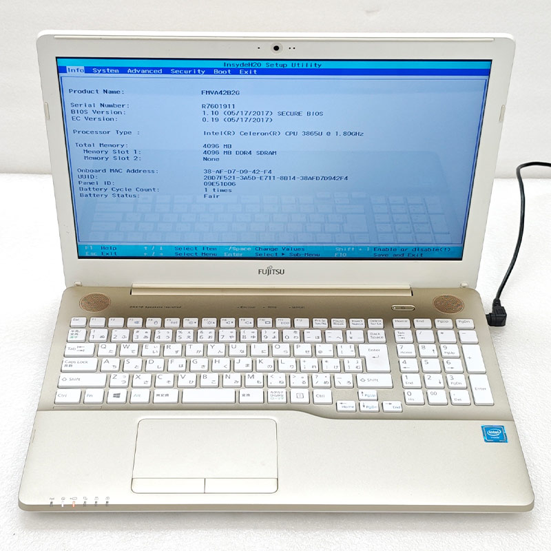 LIFEBOOK ジャンク品 富士通 AH42/B2 FMVA42B2G ジャンクPC ジャンク