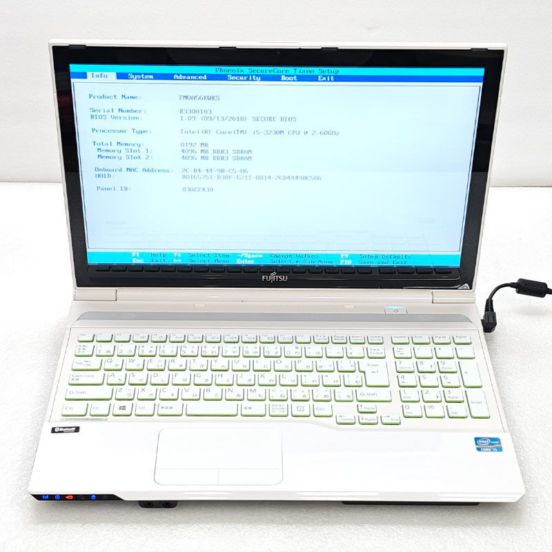 LIFEBOOK ジャンク品 富士通 AH56/K FMVA56KWKS ジャンクPC ジャンク 