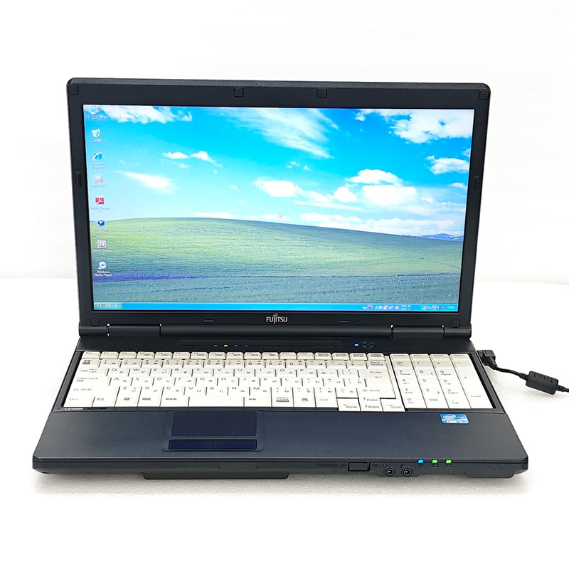 高性能Windows XP 中古パソコン Microsoft Office付き 富士通 LIFEBOOK A561/D WindowsXPPro Core i3 2330M メモリ 4GB 新品SSD 256GB 15.6型 15インチ A4 本体の画像