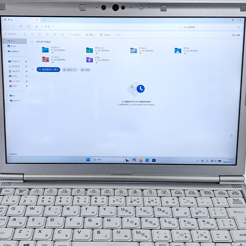 小型軽量PC 中古パソコン Panasonic Let's note CF-SV9 Windows11 Pro Core i5 10210U メモリ 8GB SSD 256GB 12.1型 無線LAN Wi-Fi WEBカメラ 12インチ B5 本体 | Let’s note | 06