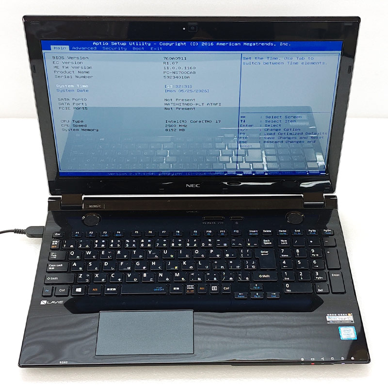 NEC LAVIE PC-NS700CAB ジャンク LaVie ジャンク品 NEC LAVIE PC-NS700CAB ジャンクPC ジャンクパソコン