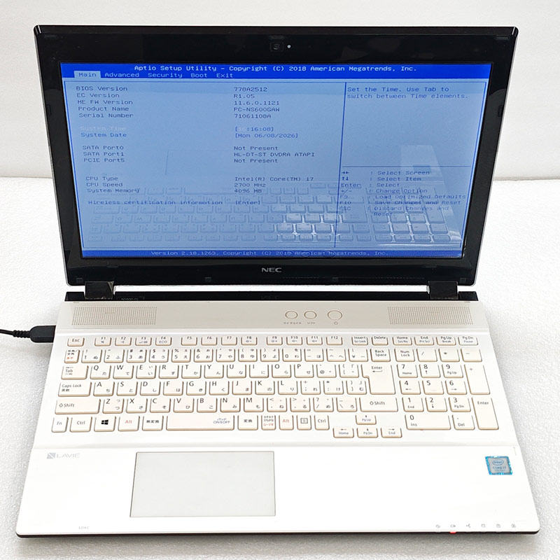 VersaPro ジャンク品 NEC LAVIE PC-NS600GAW ジャンクPC ジャンク