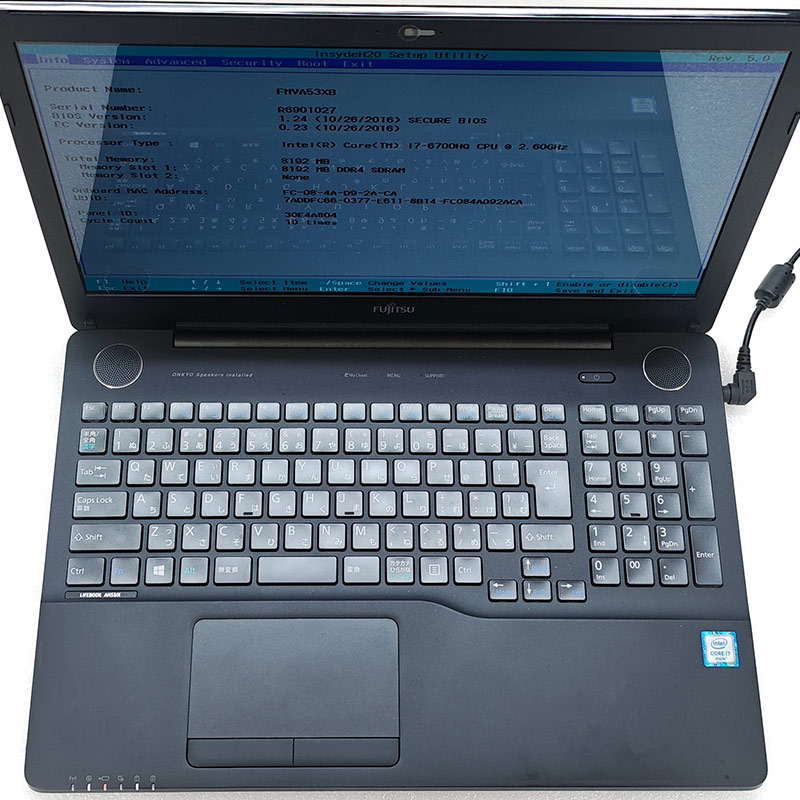 LIFEBOOK ジャンク品 富士通 AH53/X FMVA53XB ジャンクPC ジャンク