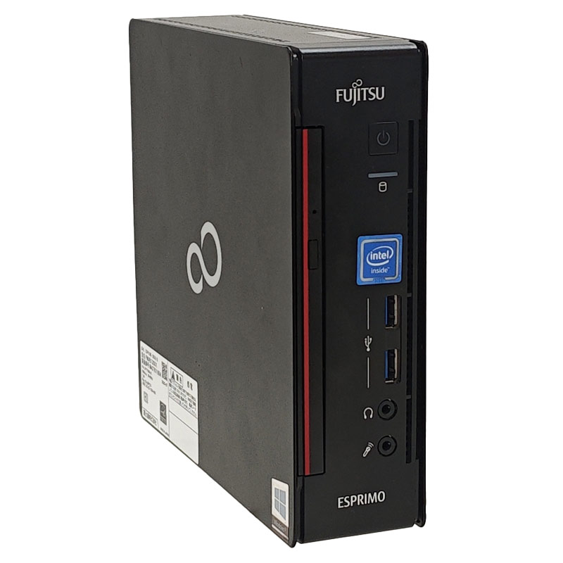 ウルトラスモールPC 中古デスクトップ 富士通 ESPRIMO Q558/B Windows11 Pro Celeron G4930T メモリ 8GB SSD 256GB 本体 3ヶ月保証 WPS Office付 | FMV-ESPRIMO | 01