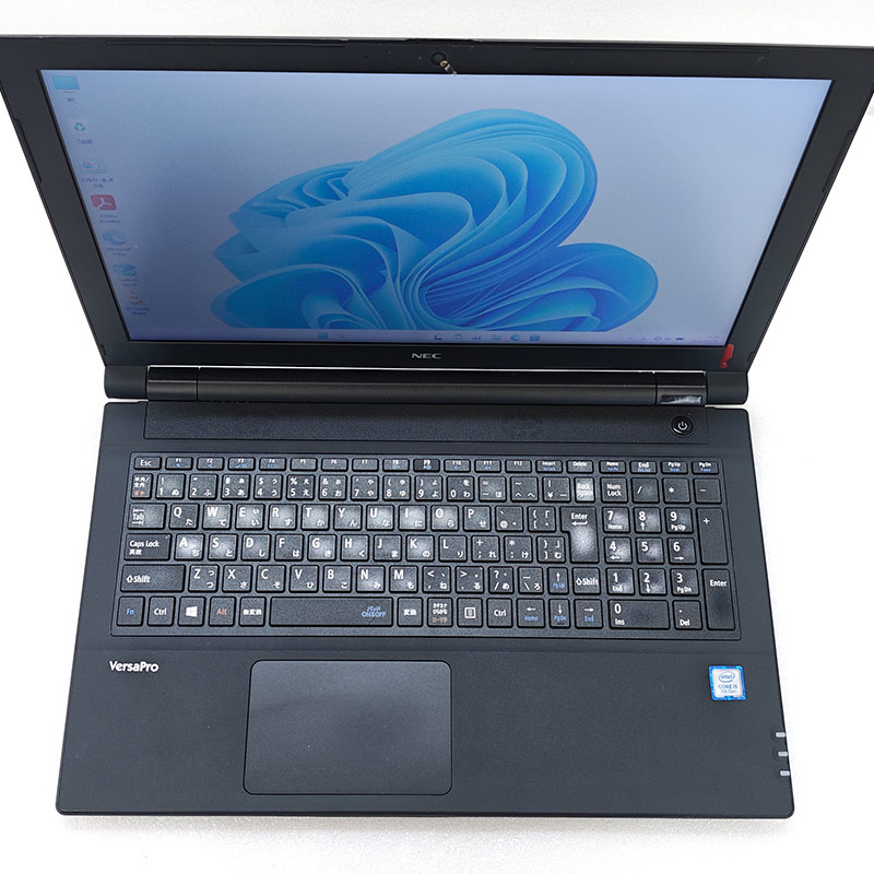 薄型・大画面 中古パソコン NEC VersaPro VKT25/E-4 Windows11 Pro Core i5 7200U メモリ 8GB SSD 256GB 15.6型 無線LAN Wi-Fi WEBカメラ 15インチ A4 本体 3ヶ | VersaPro | 02
