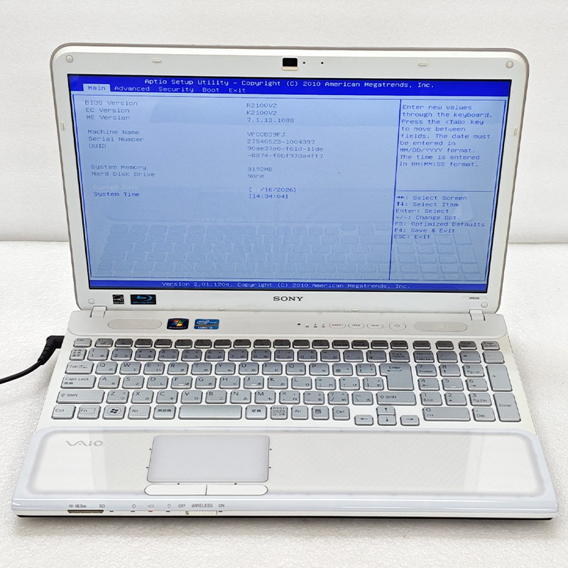ジャンク品 SONY VAIO Cシリーズ VPCCB39FJ ジャンクPC ジャンクパソコン 保証無し OS無し ACアダプタ付属 | VAIO