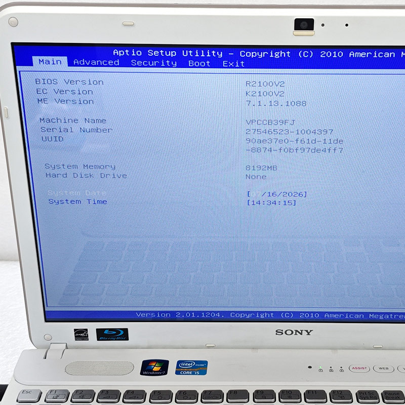 ジャンク品 SONY VAIO Cシリーズ VPCCB39FJ ジャンクPC ジャンクパソコン 保証無し OS無し ACアダプタ付属 | VAIO | 01