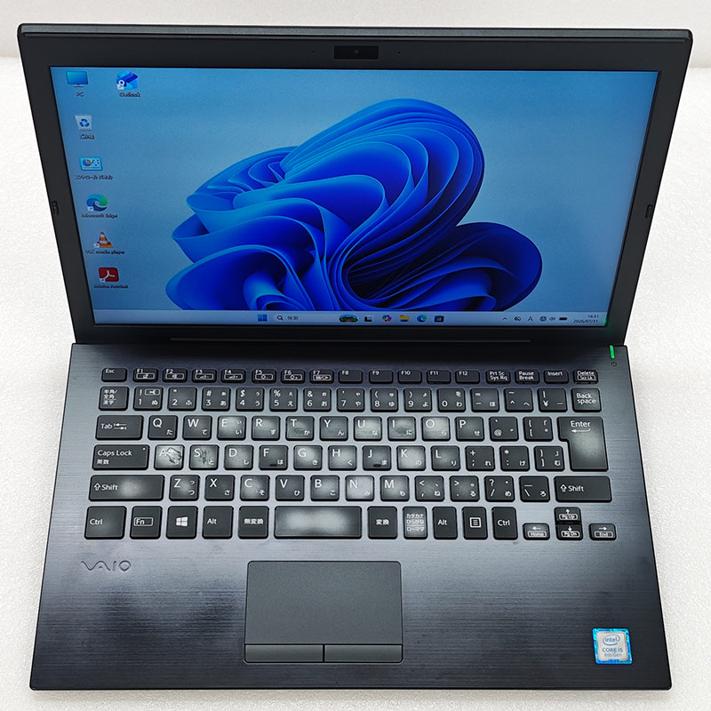 FHD液晶 中古パソコン Microsoft Office付き VAIO VAIO Pro PG VJPG11 Windows11 Home Core i5 8250U メモリ 8GB SSD 256GB 13.3型 無線LAN Wi-Fi 13インチ B5 | VAIO | 02