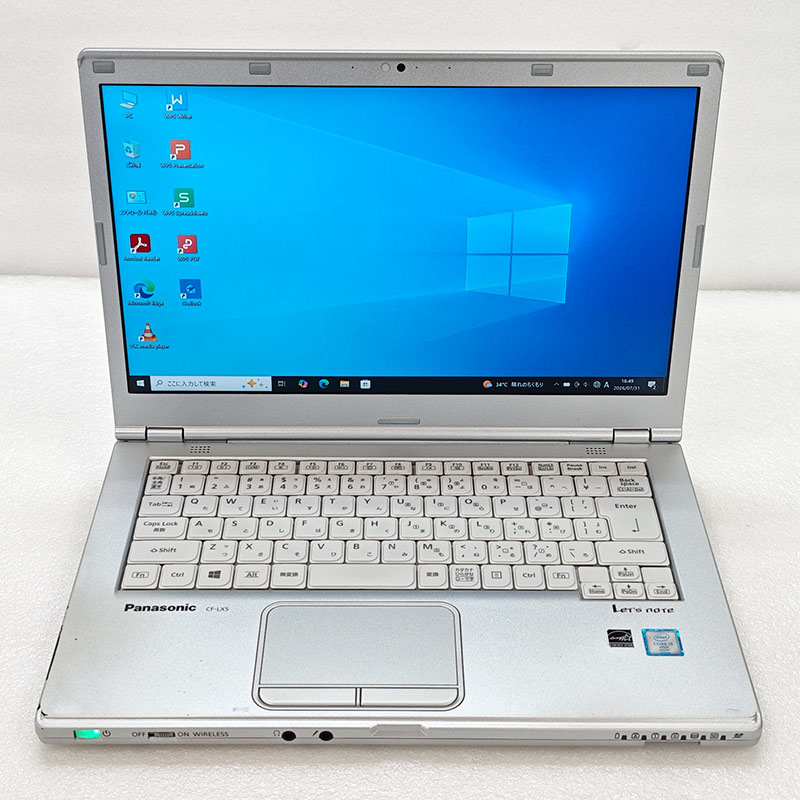 FHD液晶 中古パソコン Microsoft Office付き Panasonic Let's note CF-LX5 Windows10 Pro Core i5 6300U メモリ 4GB SSD 128GB 14型 無線LAN Wi-Fi 14インチ A4 | Let’s note | 01