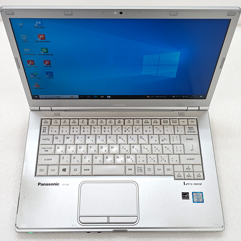 FHD液晶 中古パソコン Microsoft Office付き Panasonic Let's note CF-LX5 Windows10 Pro Core i5 6300U メモリ 4GB SSD 128GB 14型 無線LAN Wi-Fi 14インチ A4 | Let’s note | 02