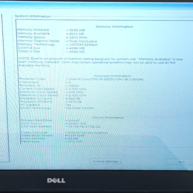 ジャンク品 DELL Inspiron14  ジャンクPC ジャンクパソコン 保証無し OS無し ACアダプタ付属 | DELL | 01