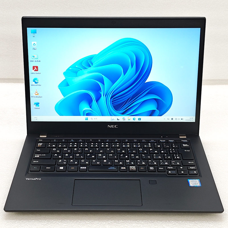 軽量PC 中古パソコン NEC VersaPro VKT16/B-5 Windows11 Pro Core i5 8265U メモリ 8GB SSD 128GB 13.3型 無線LAN Wi-Fi 13インチ B5 本体 3ヶ月保証 WPS Office | VersaPro | 01