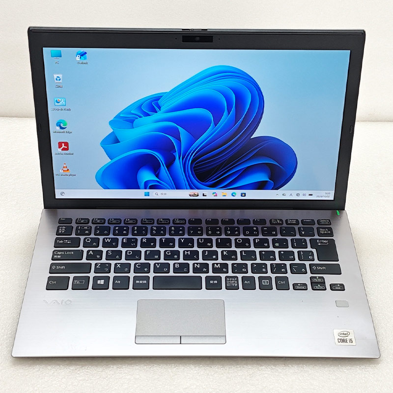 中古パソコン VAIO VAIO VJPG13C11N Windows11 Pro Core i5 1035G1 メモリ 8GB SSD 256GB 13.3型 無線LAN Wi-Fi WEBカメラ 13インチ B5 本体 3ヶ月保証 WPS Offi | VAIO | 01