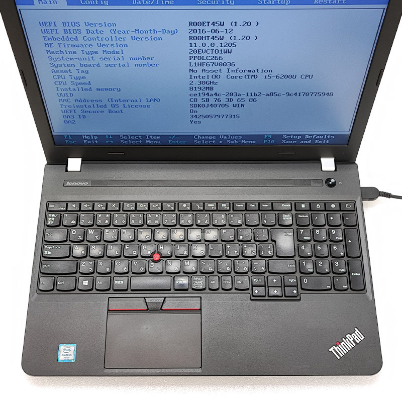 ジャンク品 Lenovo ThinkPad E560 ジャンクPC ジャンクパソコン 保証