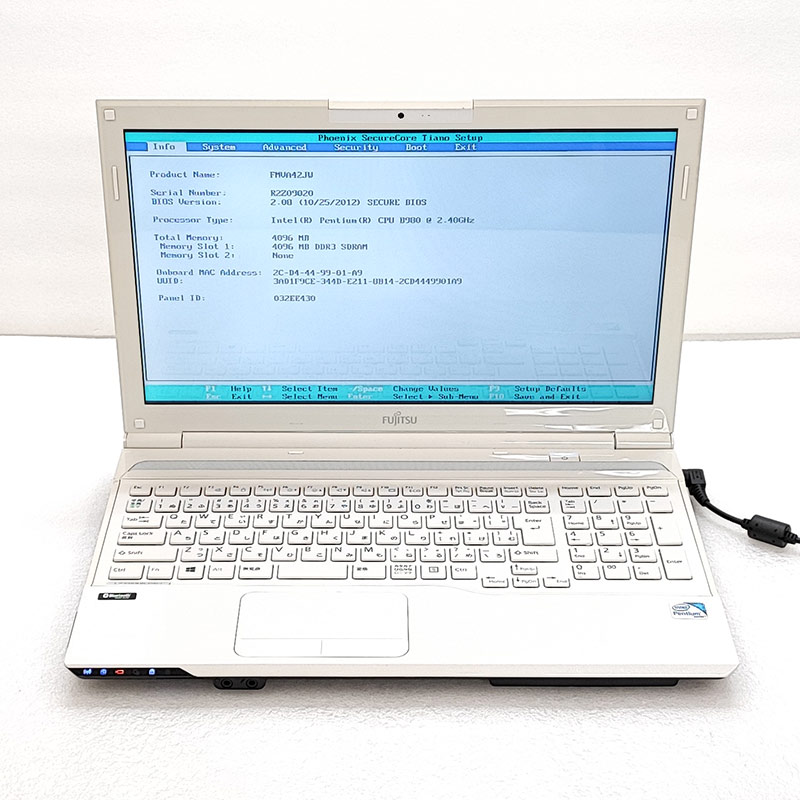 ジャンク品 富士通 LIFEBOOK AH42/J FMVA42JW ジャンクPC ジャンク