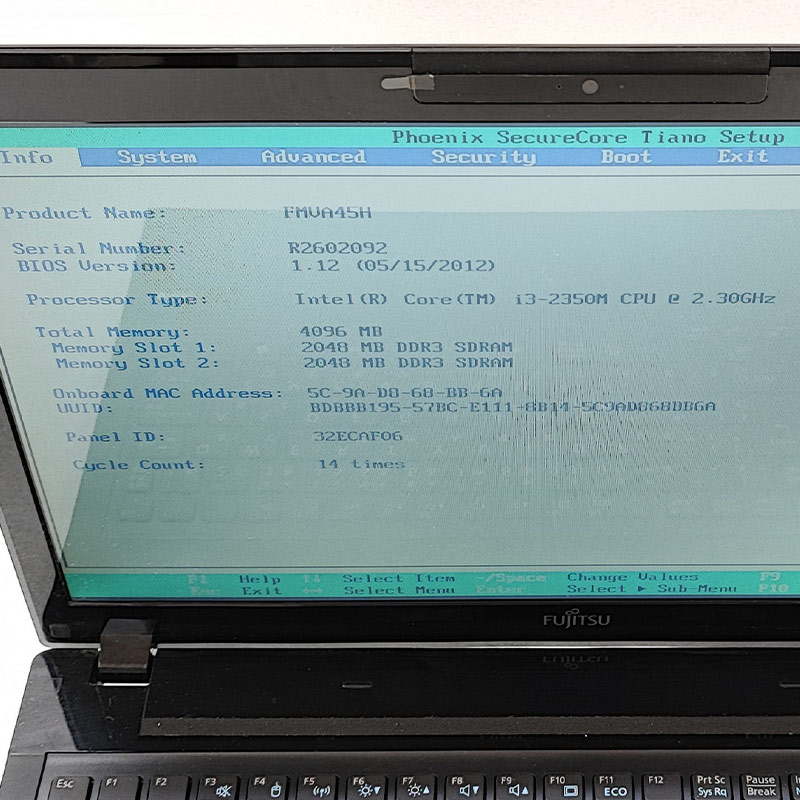 ジャンク品 富士通 LIFEBOOK AH45/H ジャンクPC ジャンクパソコン 保証